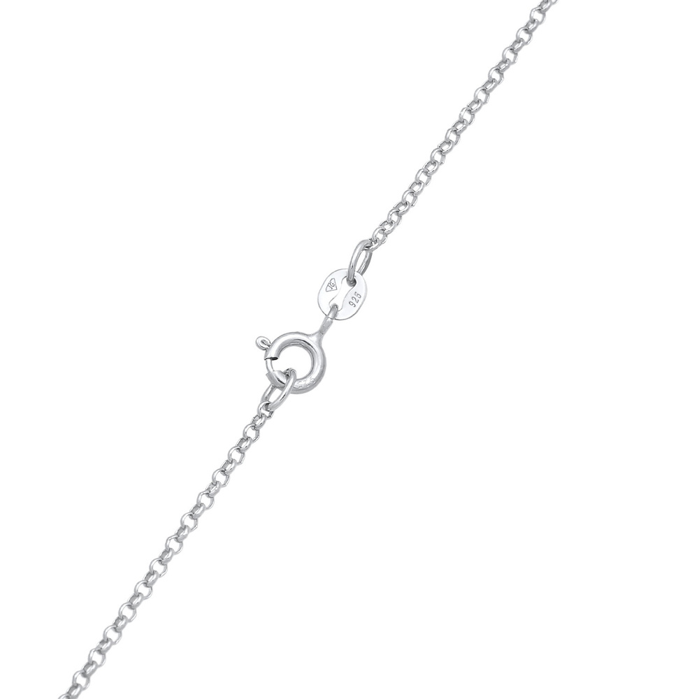 Elli Elli Collier Femmes Plaquette Organic 111 Intuition en Argent Sterling 925 Bijoux