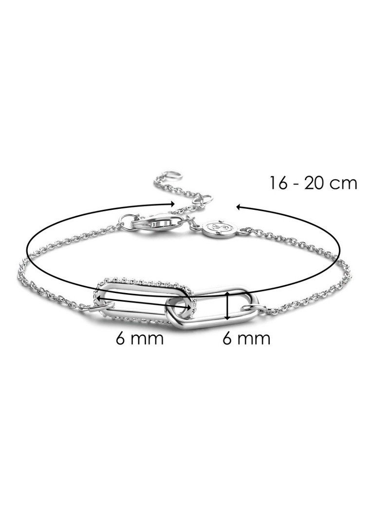 TI SENTO - Milano Silver Link Bracelet 2960ZI