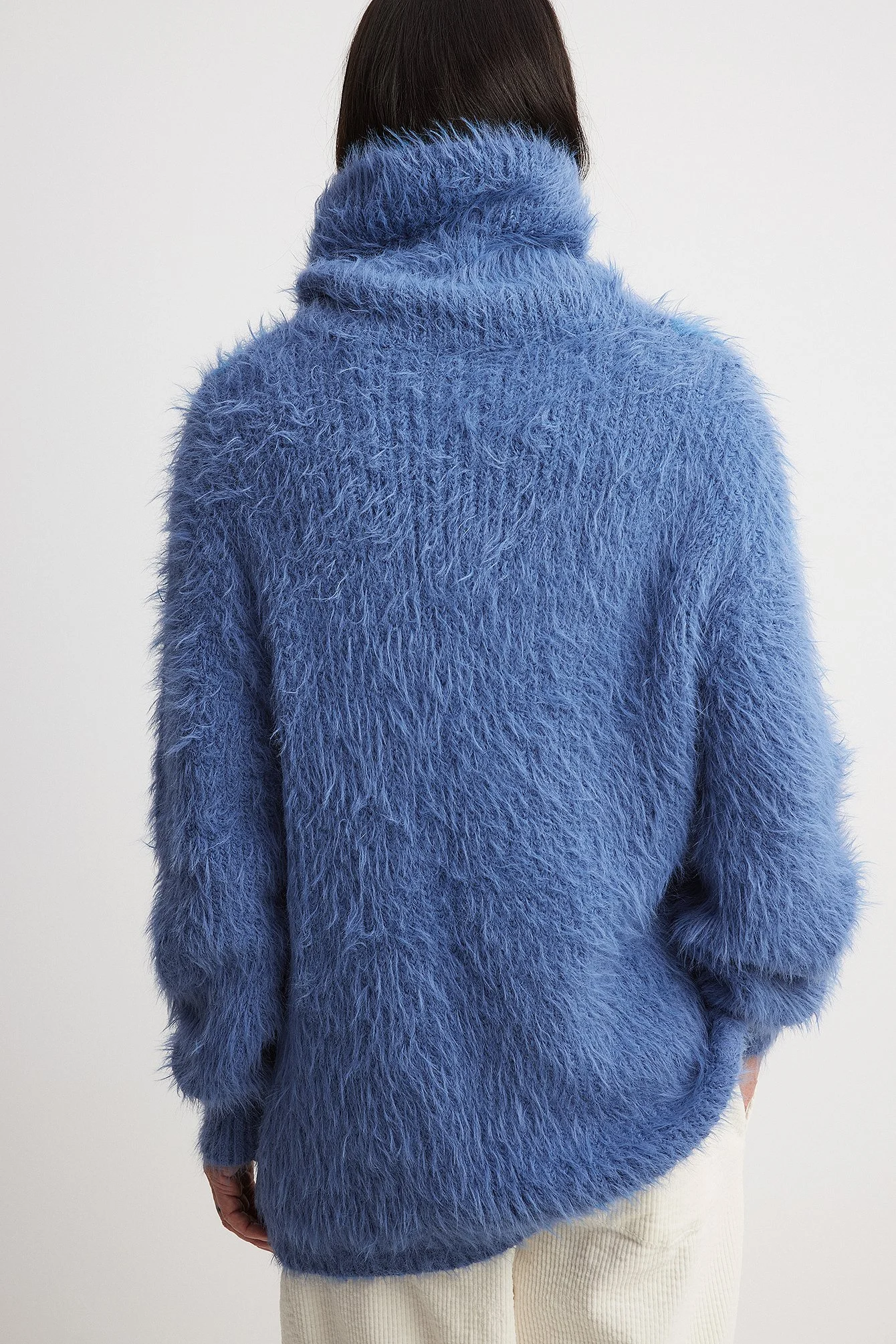 Gestrickter Oversize-Rollkragenpullover