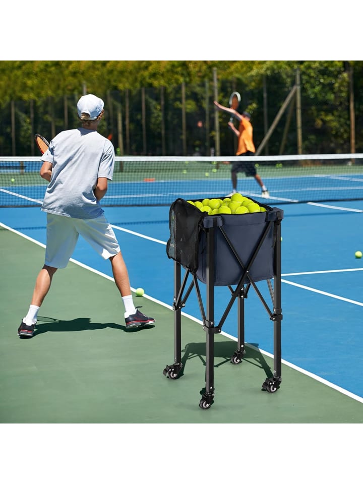 COSTWAY Tennisballwagen in Blau günstig kaufen onesize