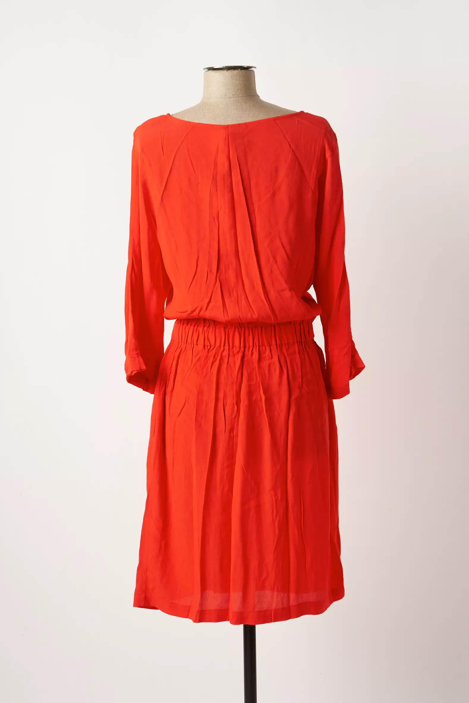 Ichi Robes Mi Longues Femme couleur rouge
