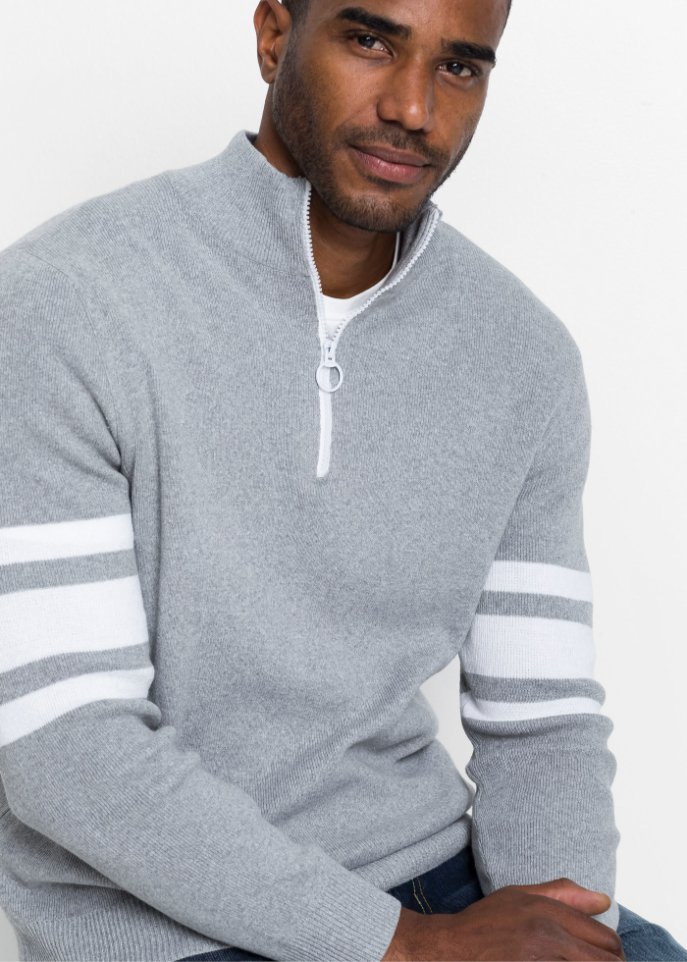 Troyer Pullover mit recycelter Baumwolle