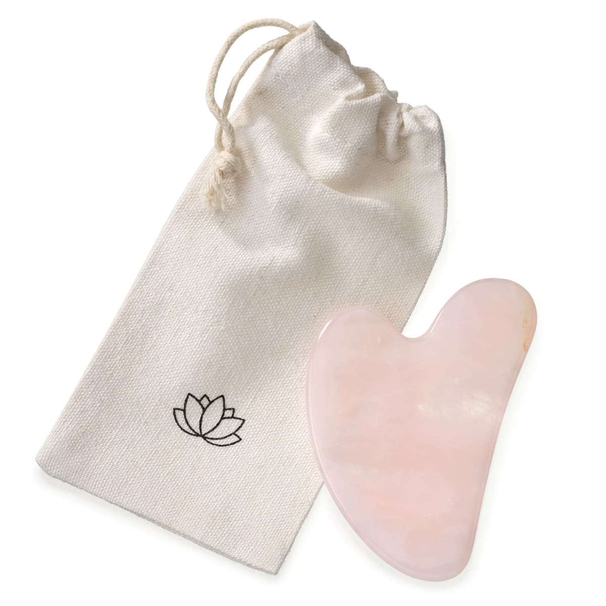 Gua Sha Y-Stein Rosenquarz, 1 St