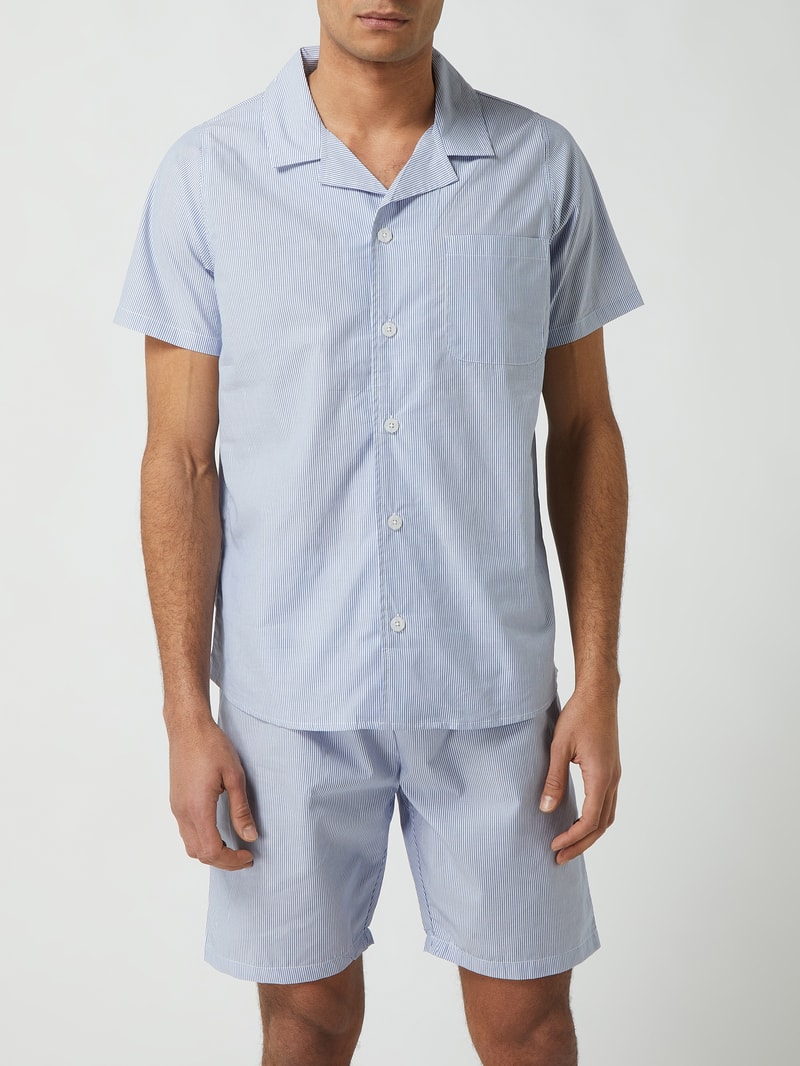 Pyjama aus Baumwolle in hellblau