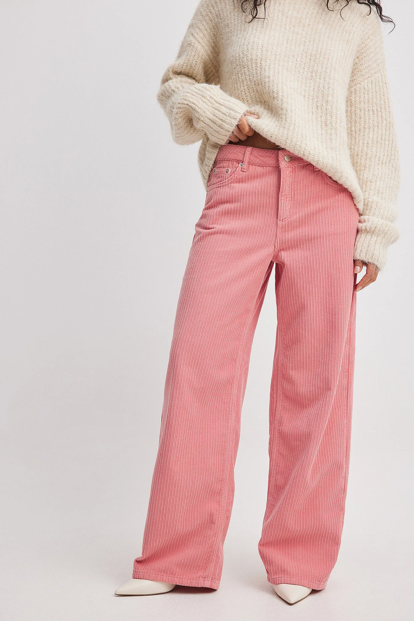 Manchester-Hose mit mittelhoher Taille