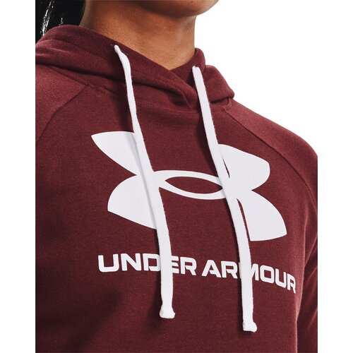 DAMEN LANGARM RIVAL FLEECE LOGO HOODIE