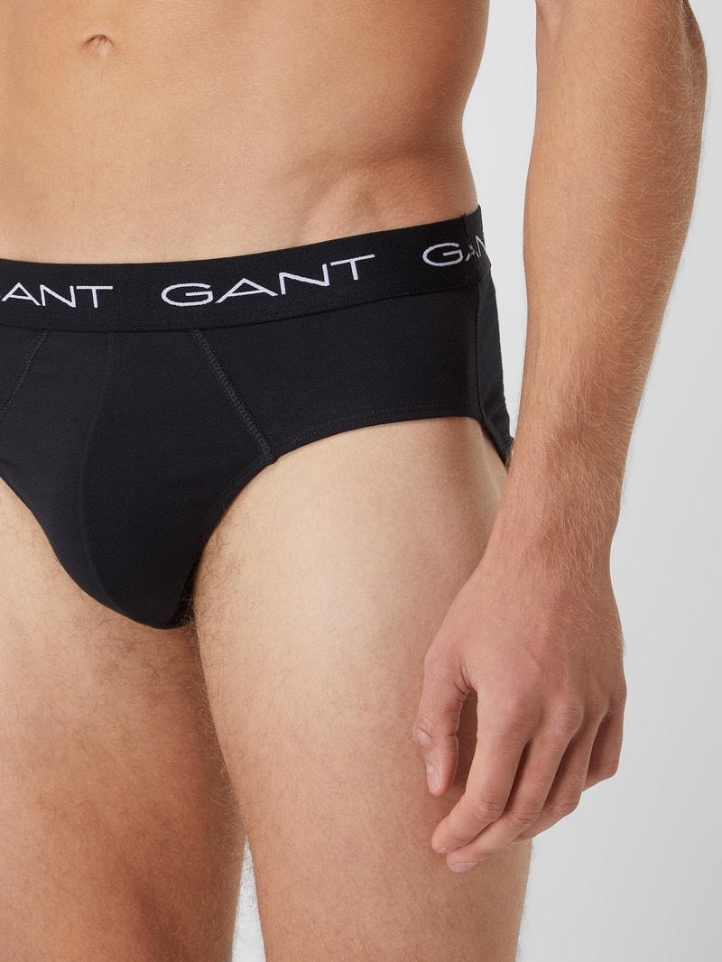 Slip im 3er-Pack in schwarz