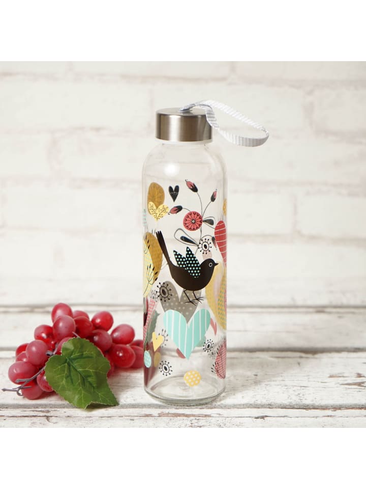 Geda Labels Trinkflasche Blumen in Rot - 500 ml günstig kaufen onesize