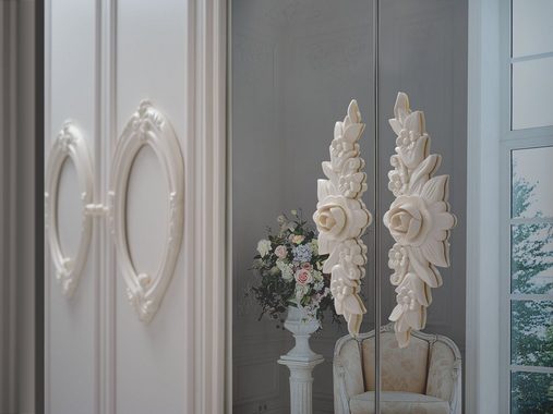 Interdesign24 Schlafzimmer-Set Noana, im klassischen Barock Stil Beige Farben 7-Teilig