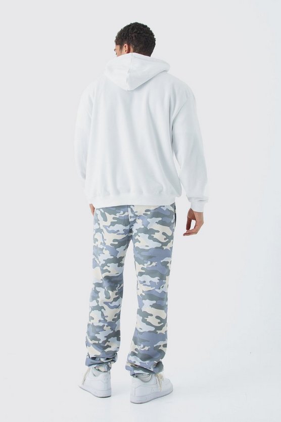 Jogginghose mit Camouflage-Applikation