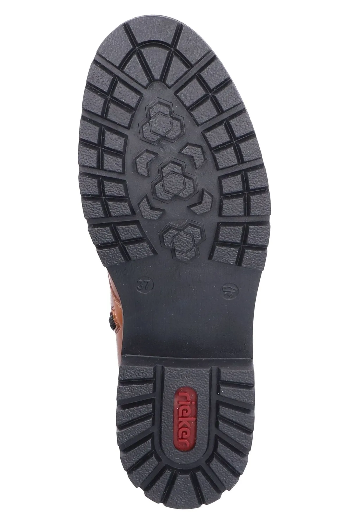 Rieker  Stiefelette - Rot - Flacher Absatz