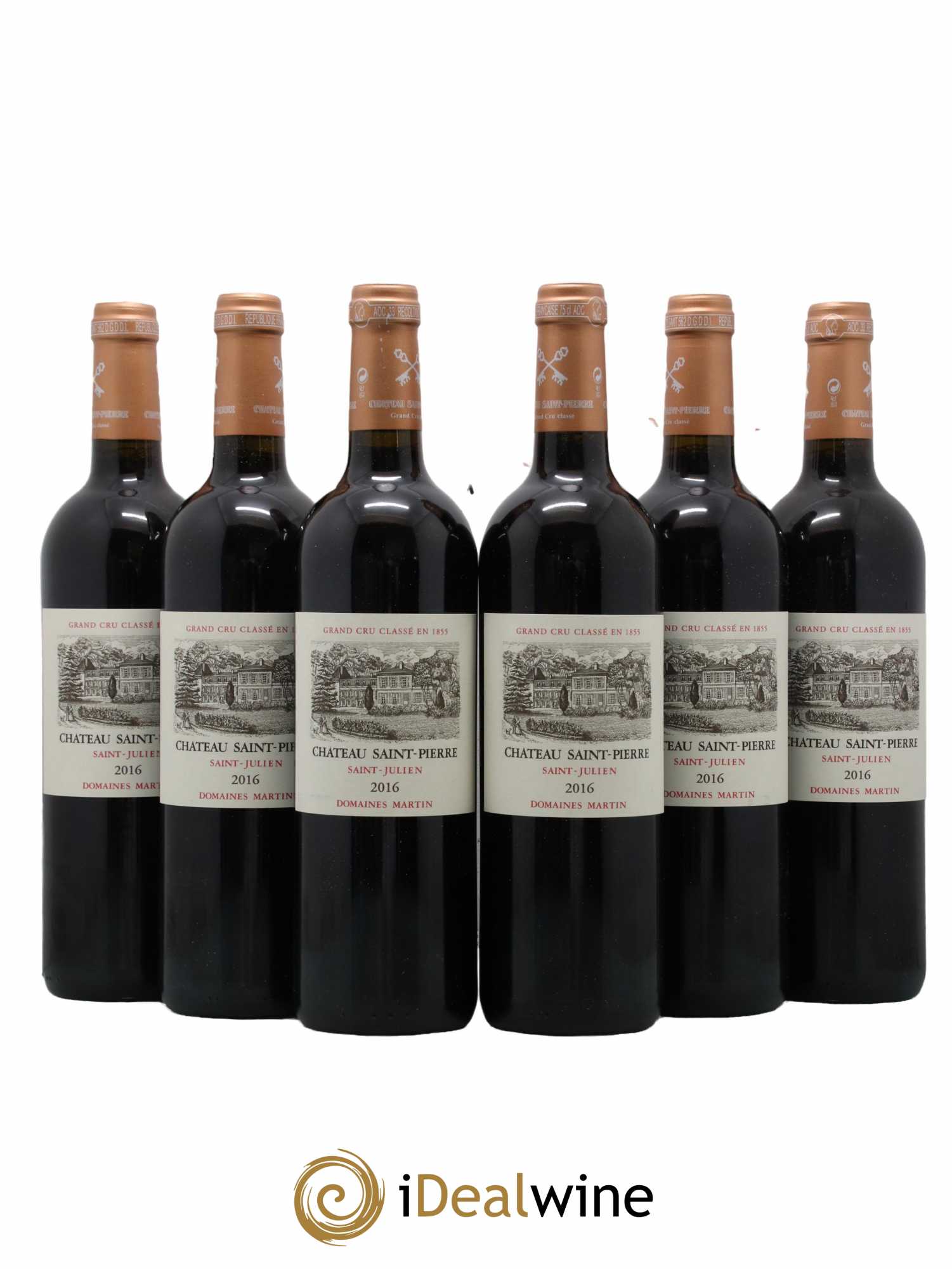 Château Saint-Pierre 4ème Grand Cru Classé  2016 - Lot de 6 Bouteilles