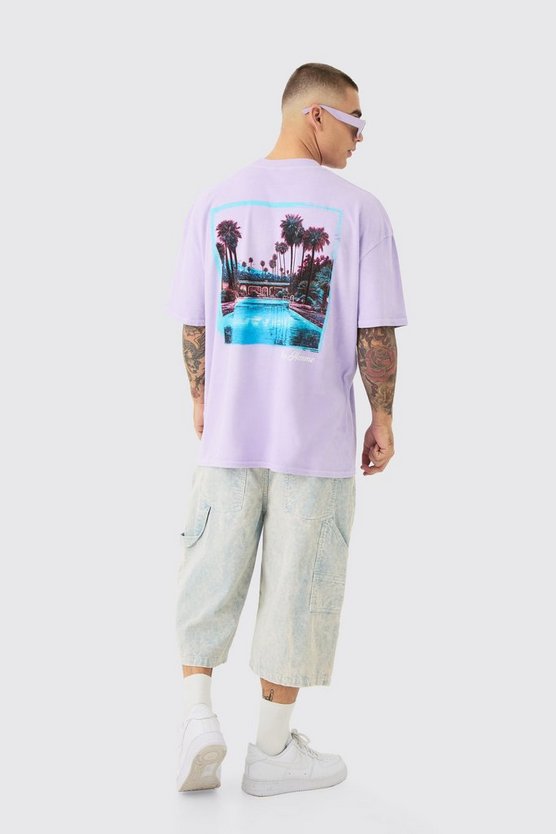 Oversize T-Shirt mit Print
