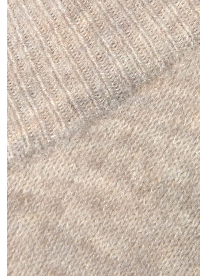LASCANA Strickpullover in beige-meliert günstig kaufen