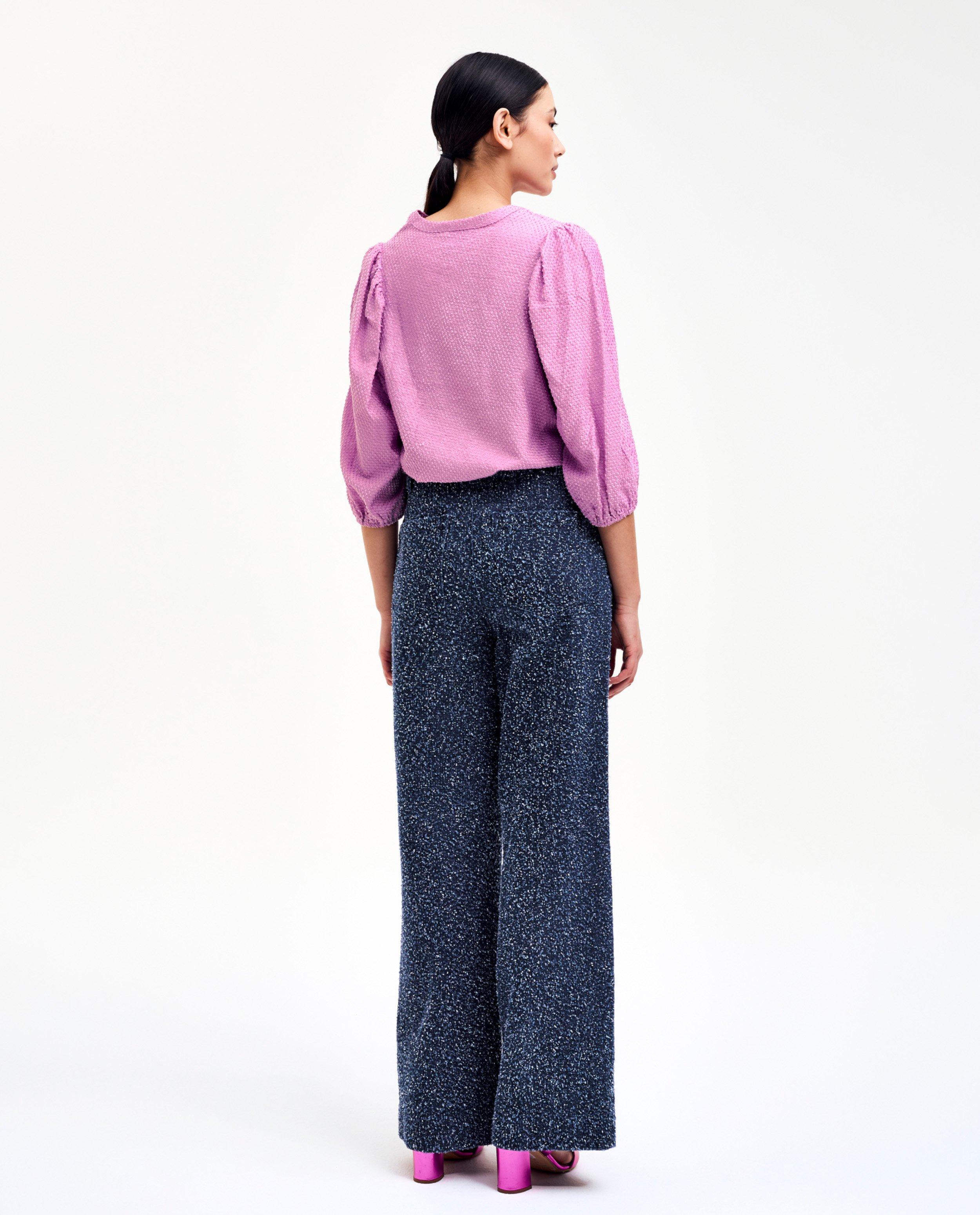 CKS Damblus med textur, ljusrosa