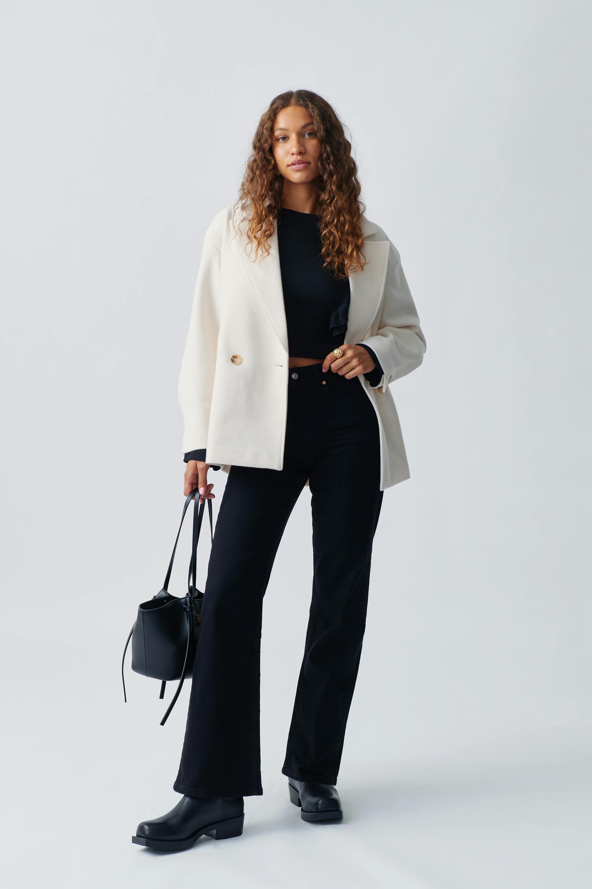 Short double breasted coat