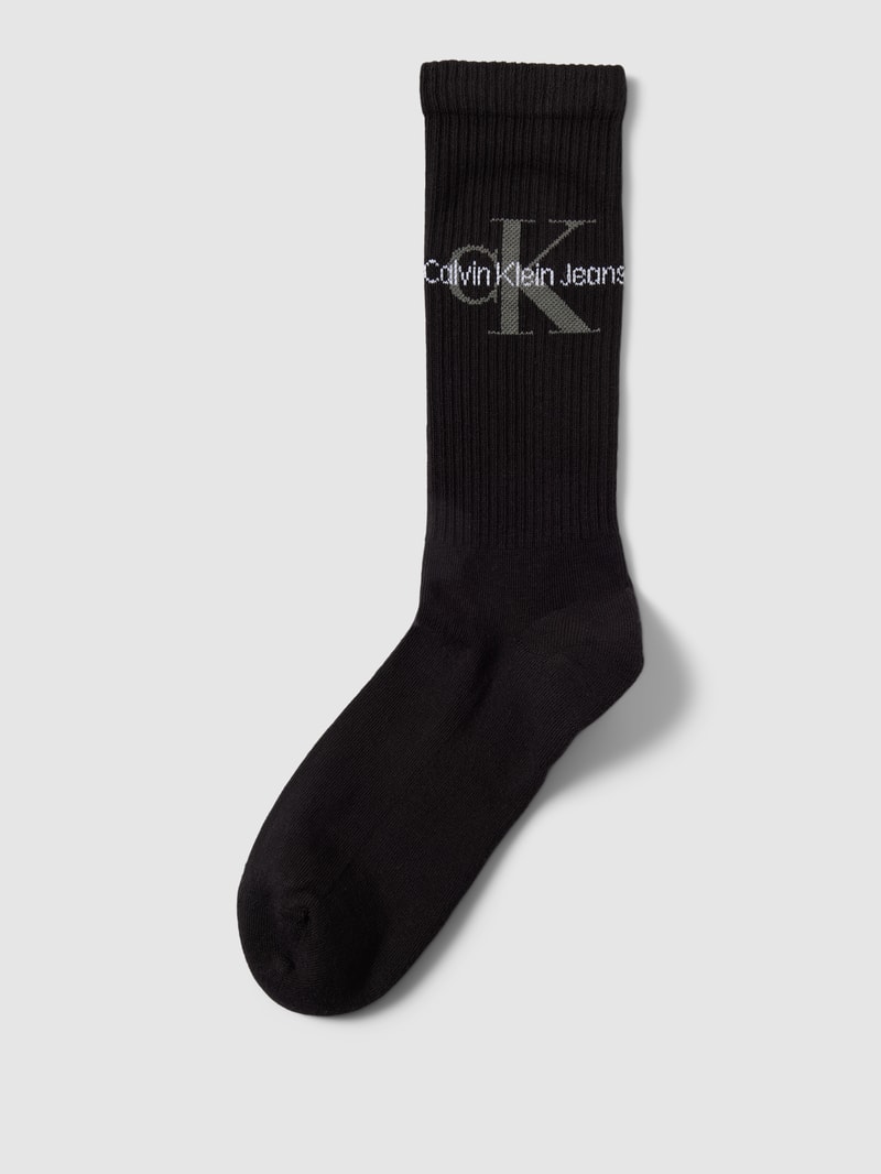 Socken mit Label-Detail in black