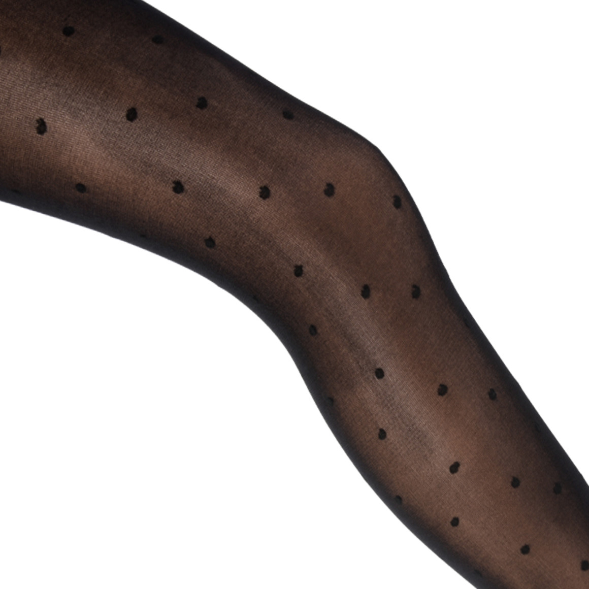 Damen Curvy-Strumpfhose mit Polka Dots