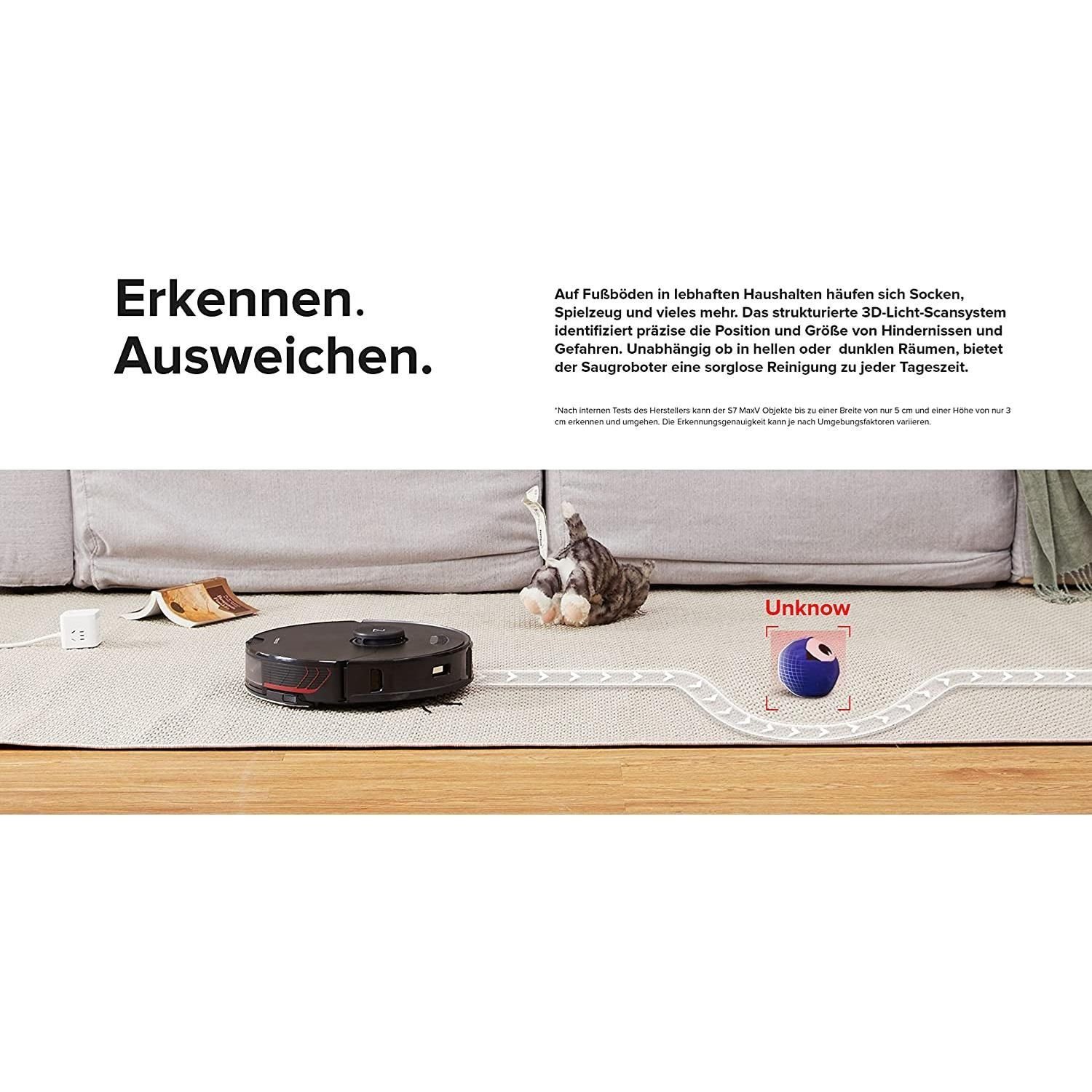 Roborock Akku-Hand-und Stielstaubsauger S7 MaxV Ultra Saug- & Wischroboter mit Absaugstation