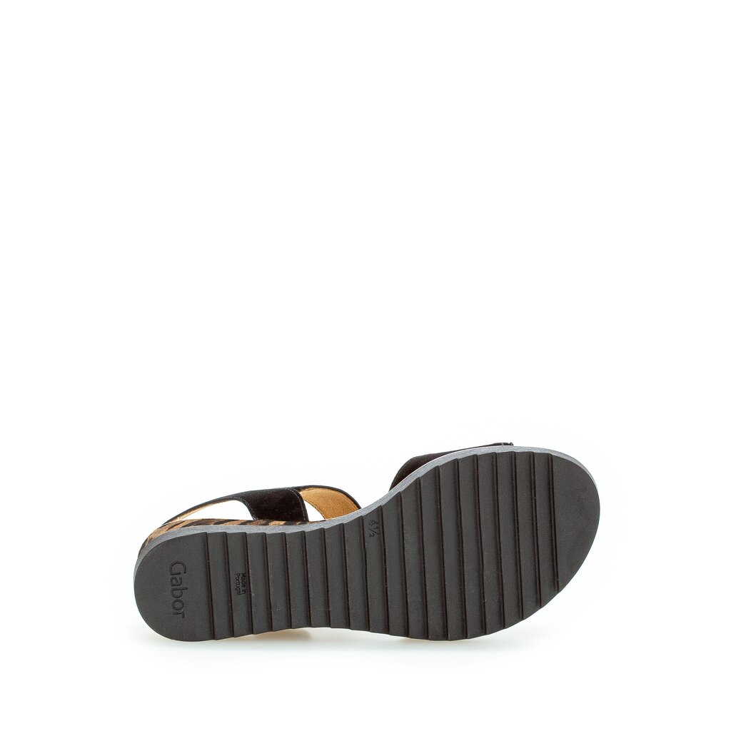 Gabor comfort Keilsandalette schwarz