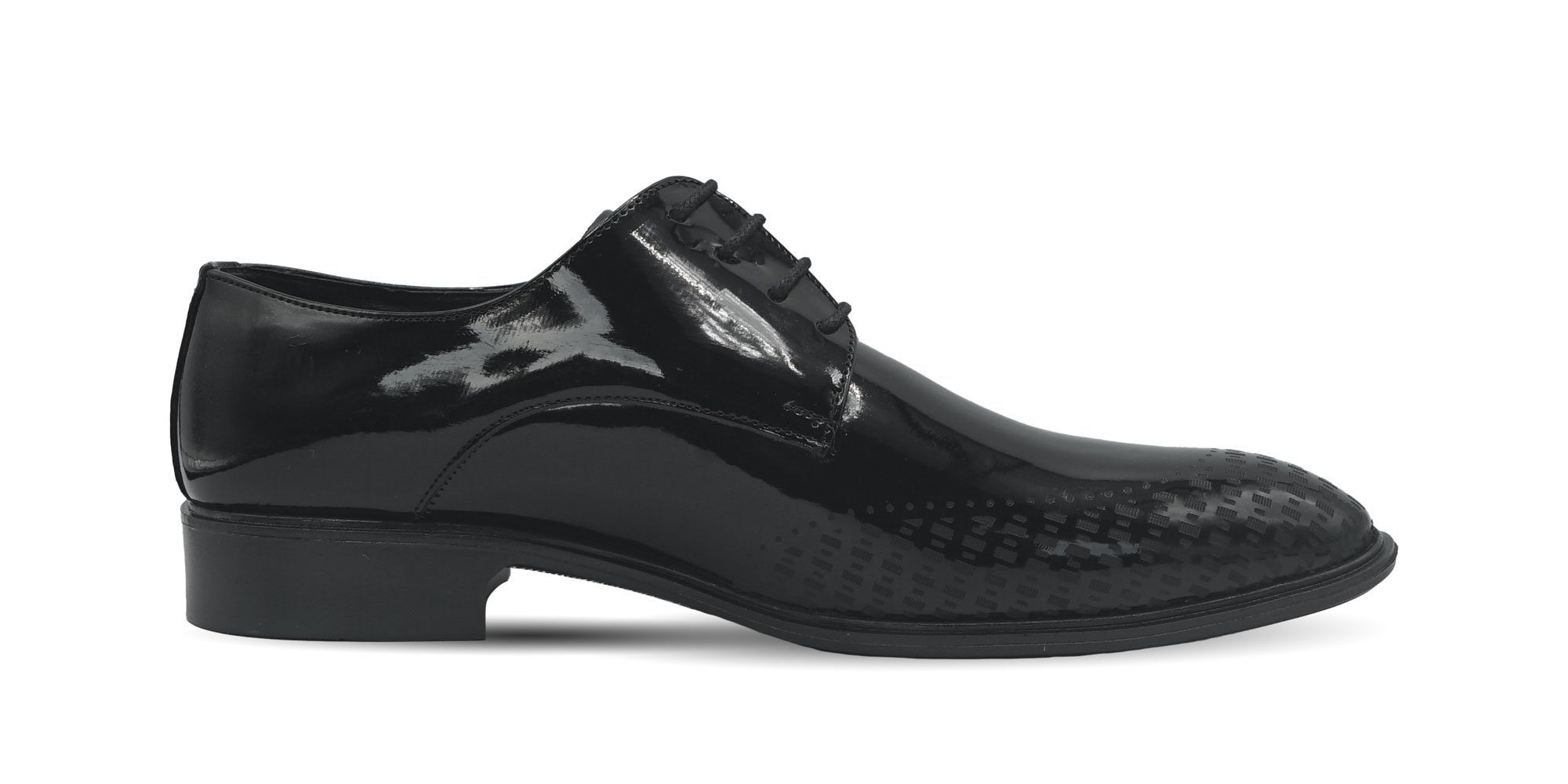 CAPRIUM 1526 Zak Herren Lack-Schnürer Business Schuhe Schnürschuh