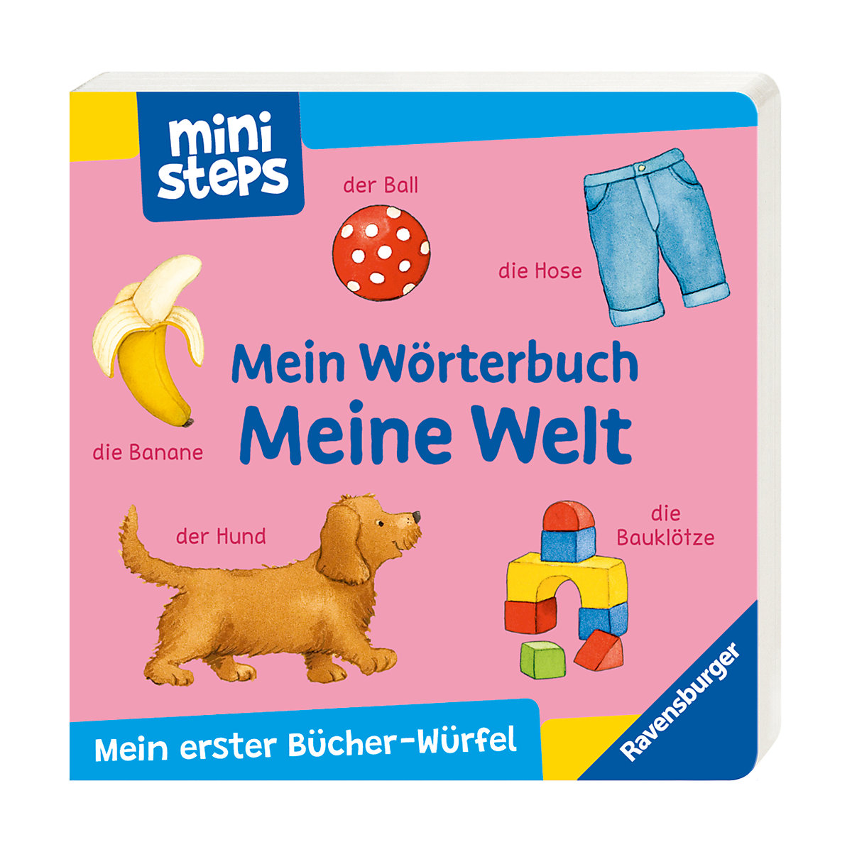 ministeps® Mein erster Bücher-Würfel: Meine ersten Wörter (Bücher-Set)