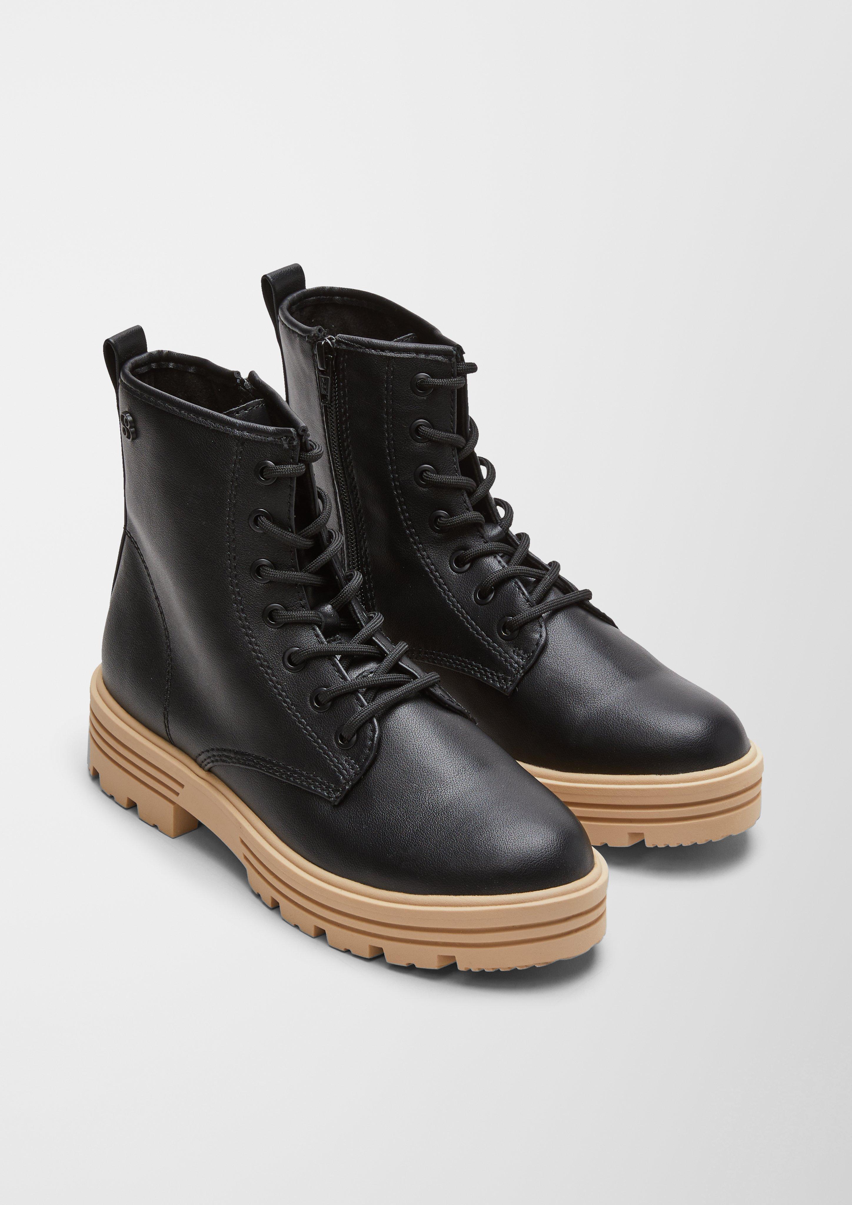 Schnürstiefel aus Kunstleder  6006494-001