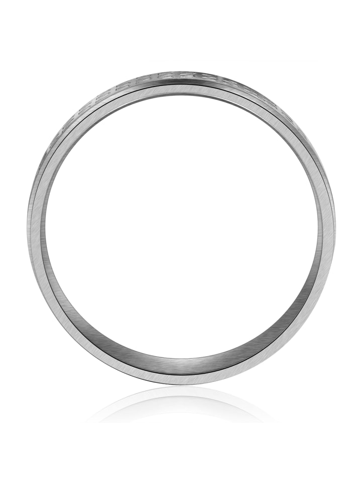 True Rebels Ring Edelstahl gunmetal in gunmetal günstig kaufen