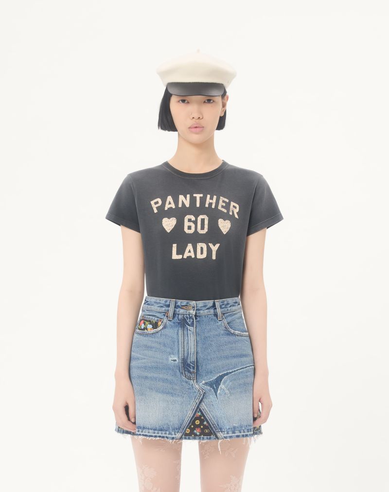 Camiseta de algodão estampada