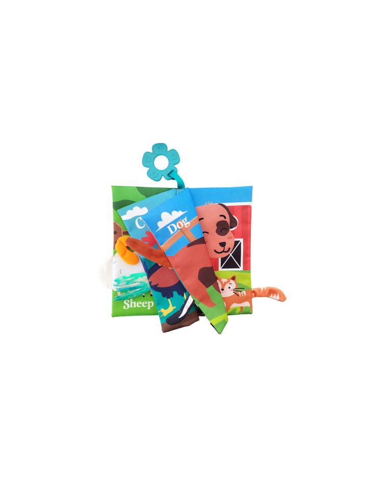 Kikkaboo Baby Stoffbuch mit Beißring in blau günstig kaufen onesize