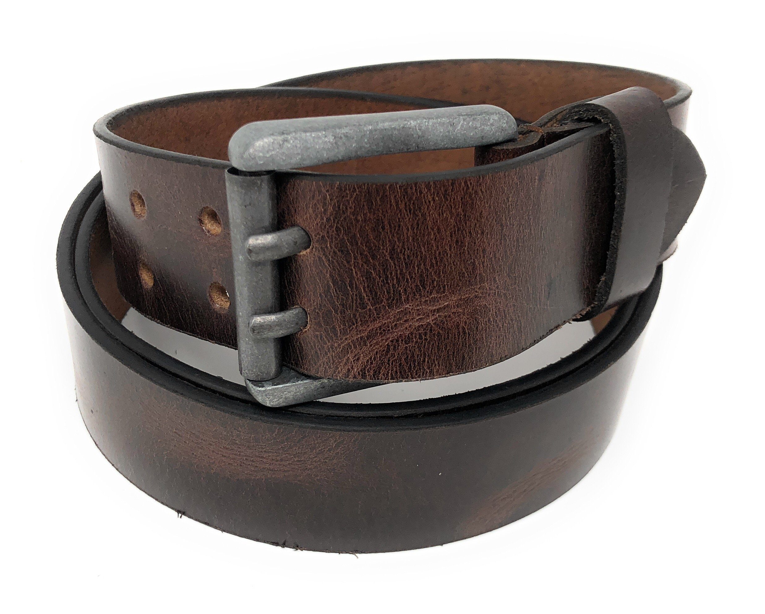 Wild Things Only !!! Ledergürtel ME-513 Vollleder, mit silberner Schnalle