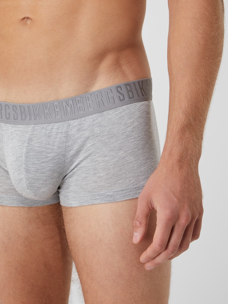 Trunks im 2er-Pack in mittelgrau meliert