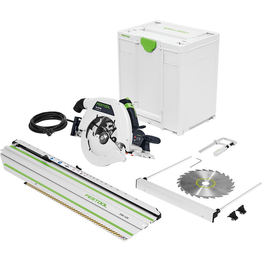 Serra circular FESTOOL 2300 W de 230 mm em Systainer com trilho transversal de 420 mm 576143