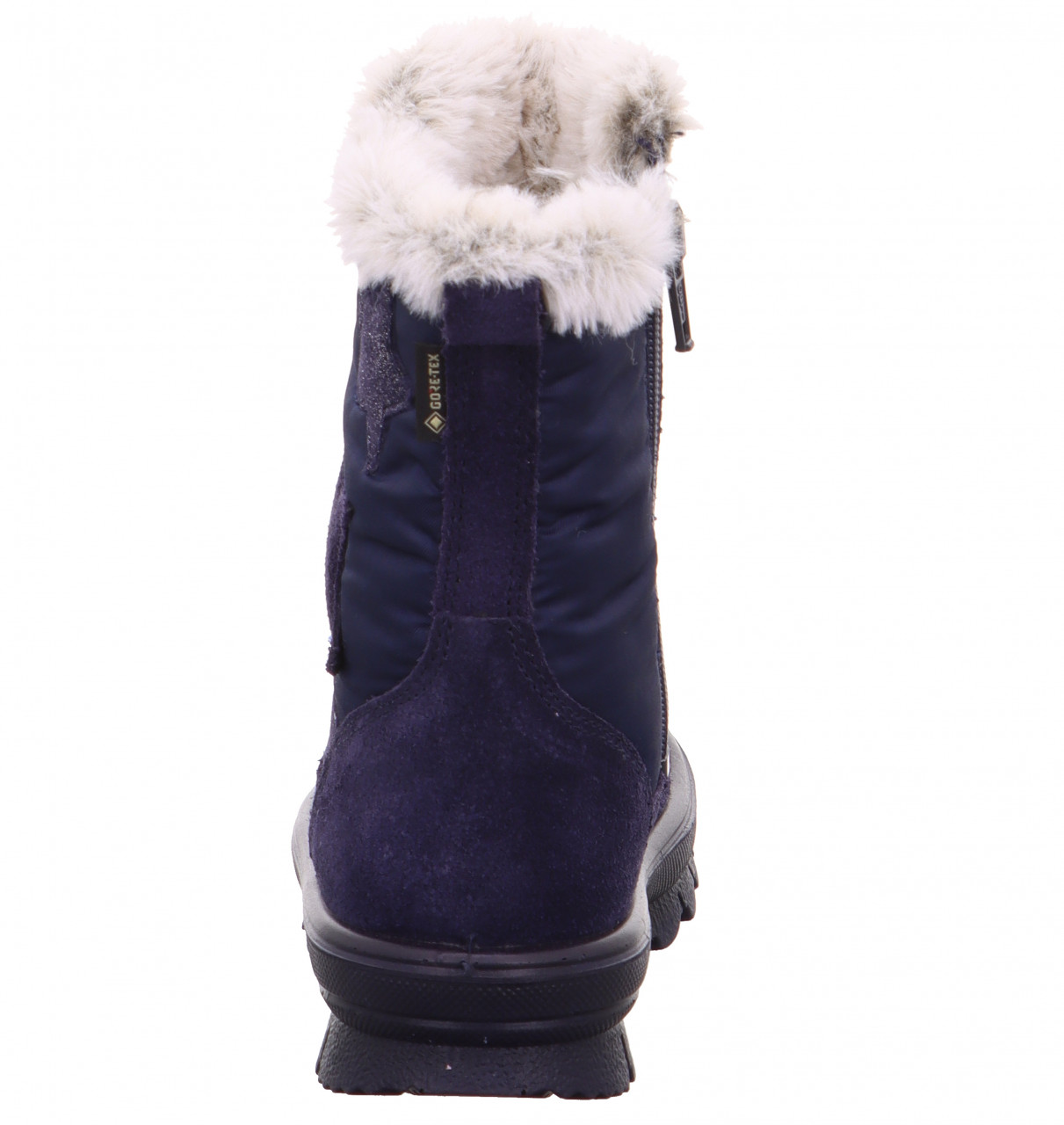 FLAVIA - Blau Stiefel mit Reißverschluss