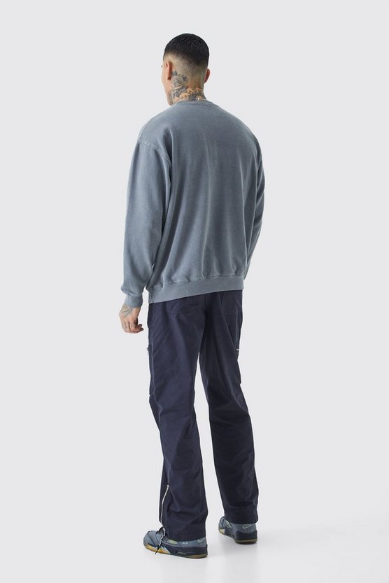 Tall Oversize Sweatshirt mit Homme Bird Print