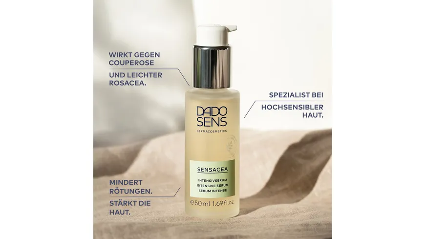 DADO SENS SENSACEA Intensivserum - bei hypersensibler Haut & Couperose 50 ml