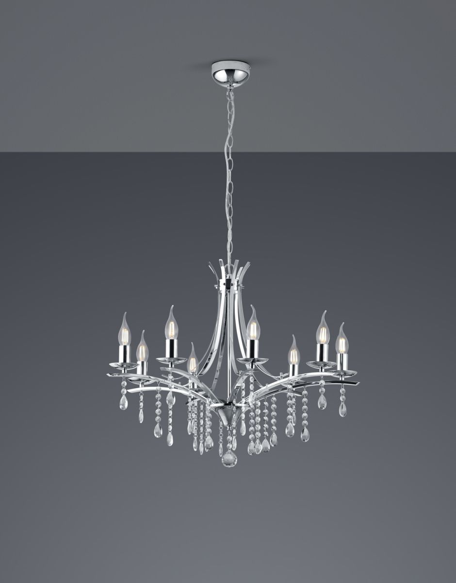 TRIO 8-flg Kronleuchter Lucerna