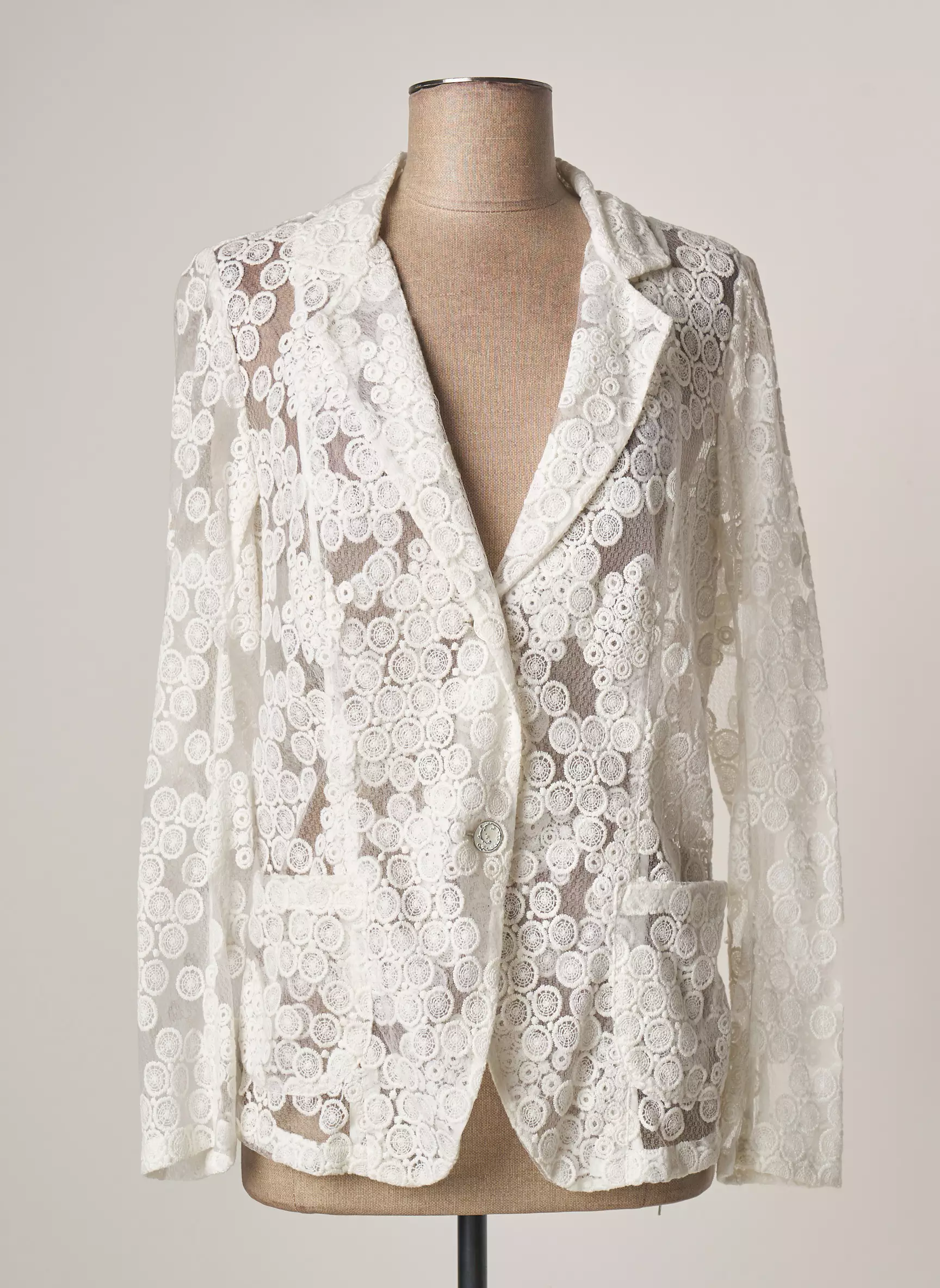 Lauren Vidal Vestecasual Femme couleur blanc
