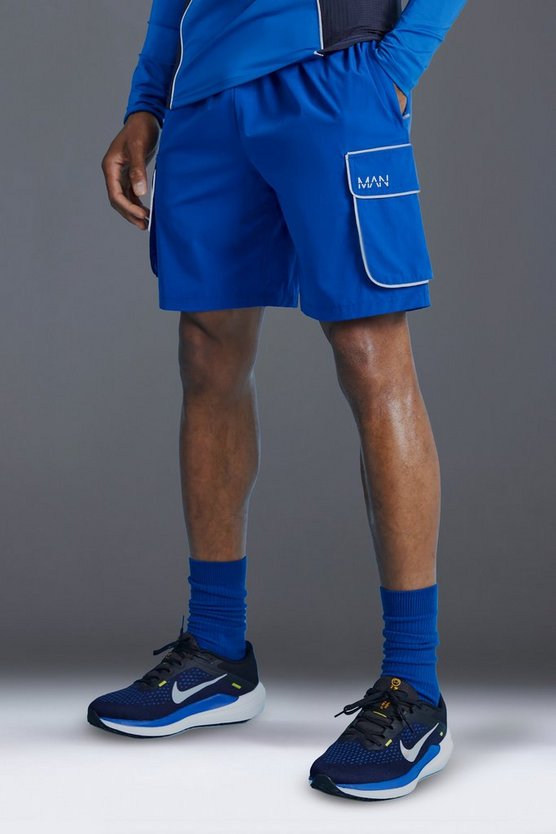 Man Active Shorts mit reflektierendem Detail