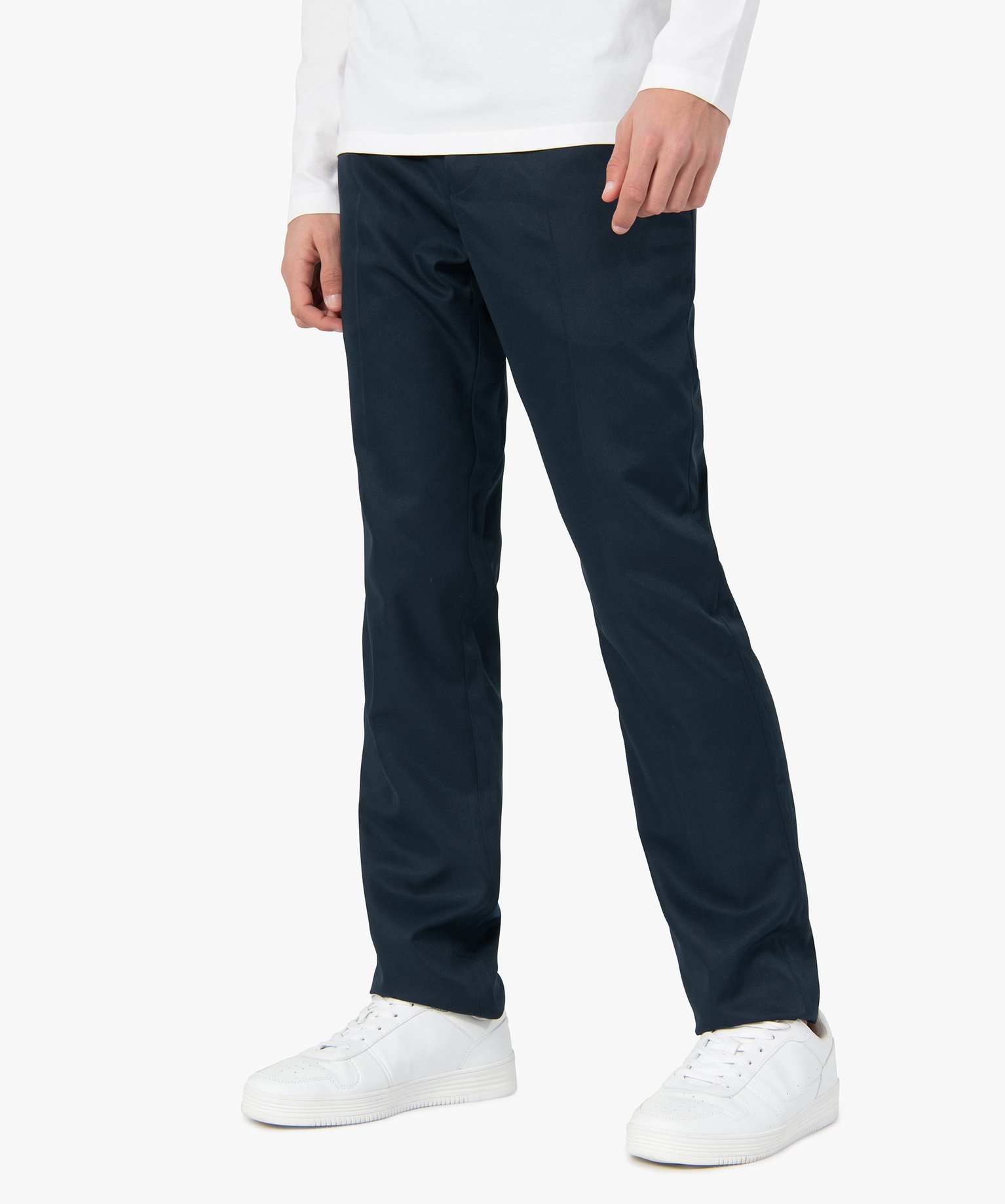 Pantalon de costume homme aux reflets satinés marine | GEMO