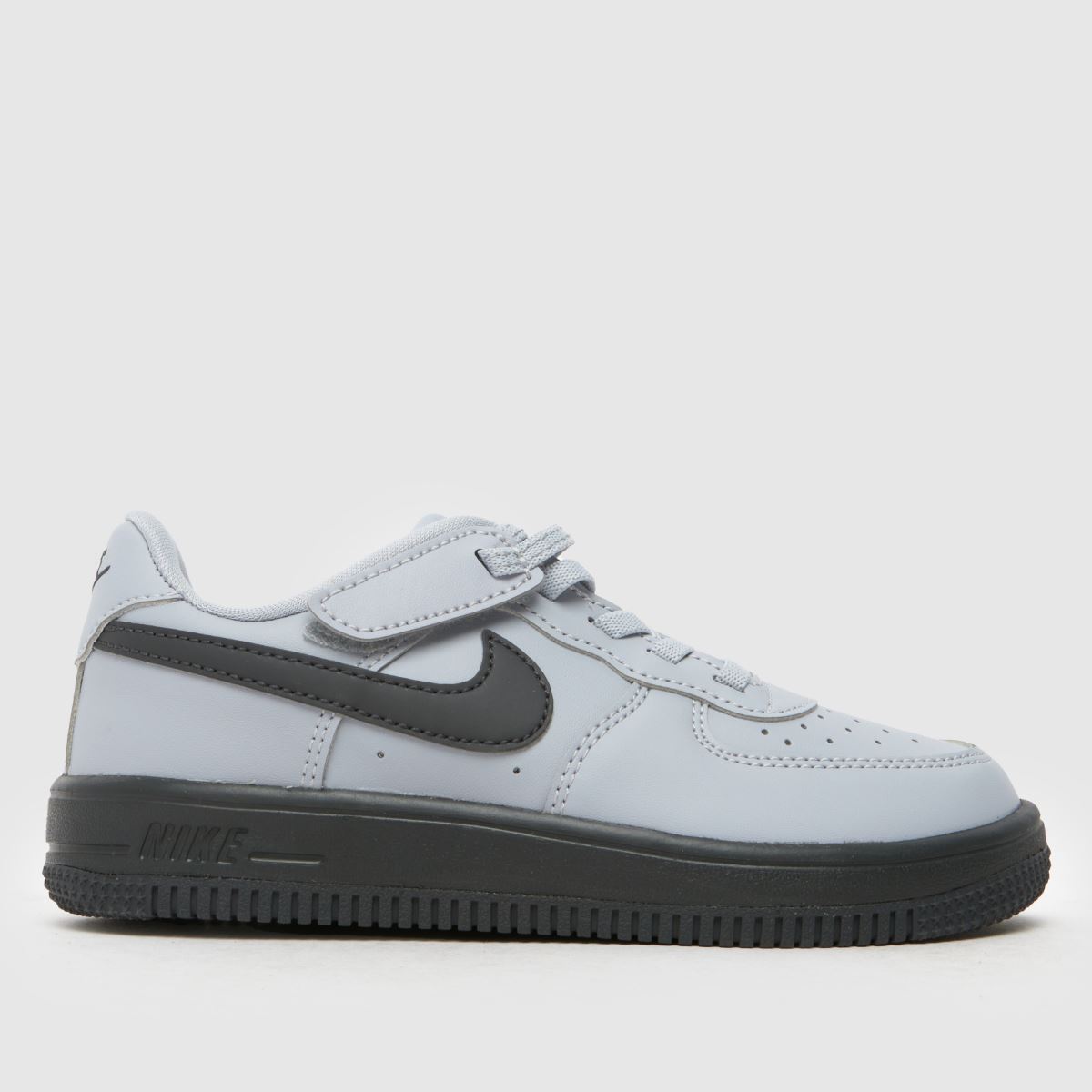 Nike grå Air Force 1 Low Easy on Pojkar Junior träningsskor