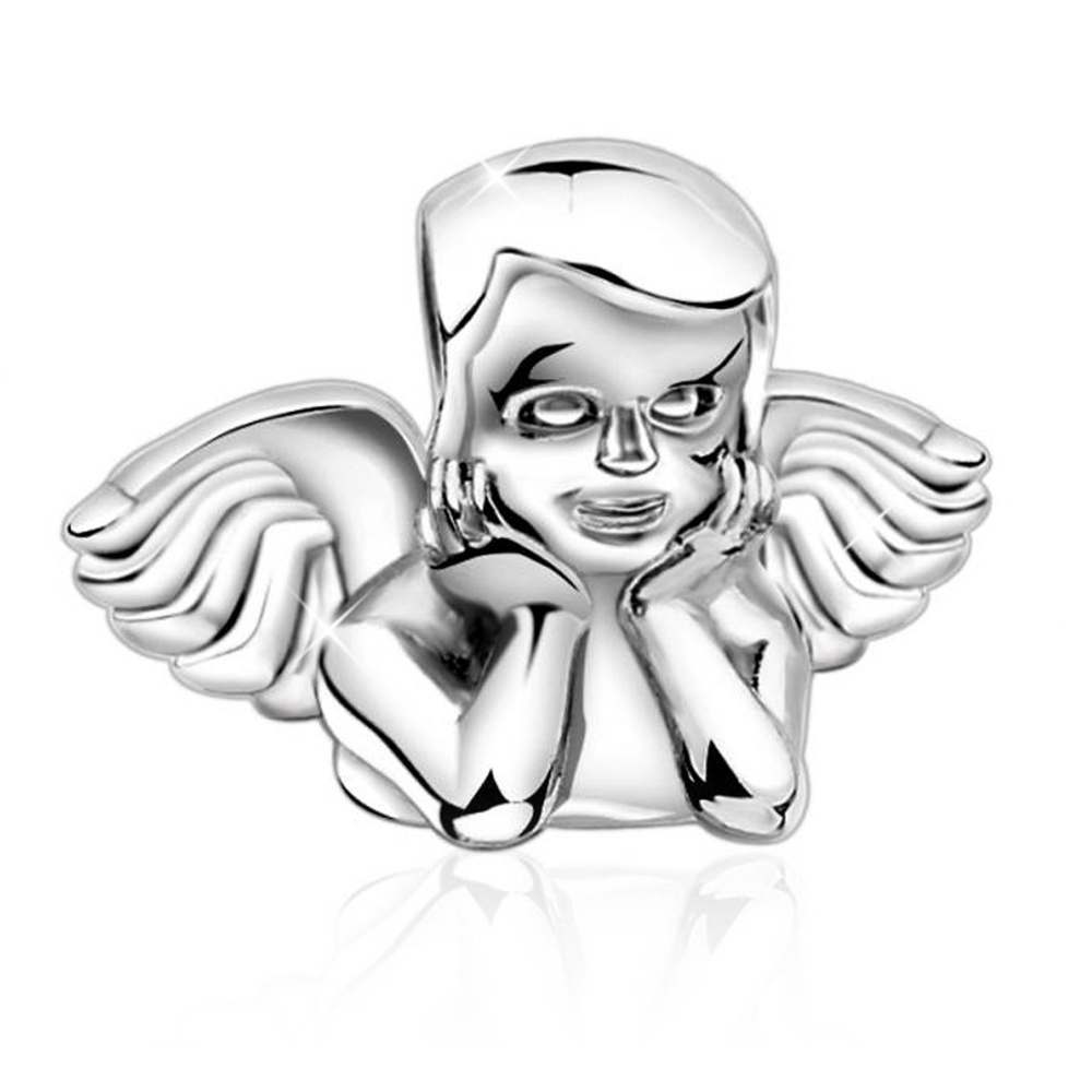 Nenalina Nenalina Amulette Engelskopf Bead 925 Sterling Silber Pendentif