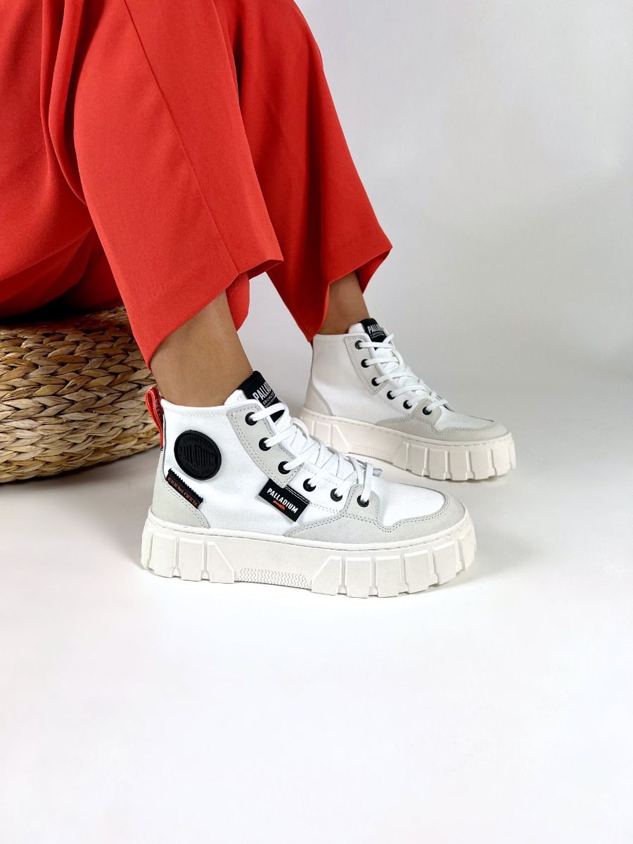 Palladium  PALLATOWER HI - Blanc Noir