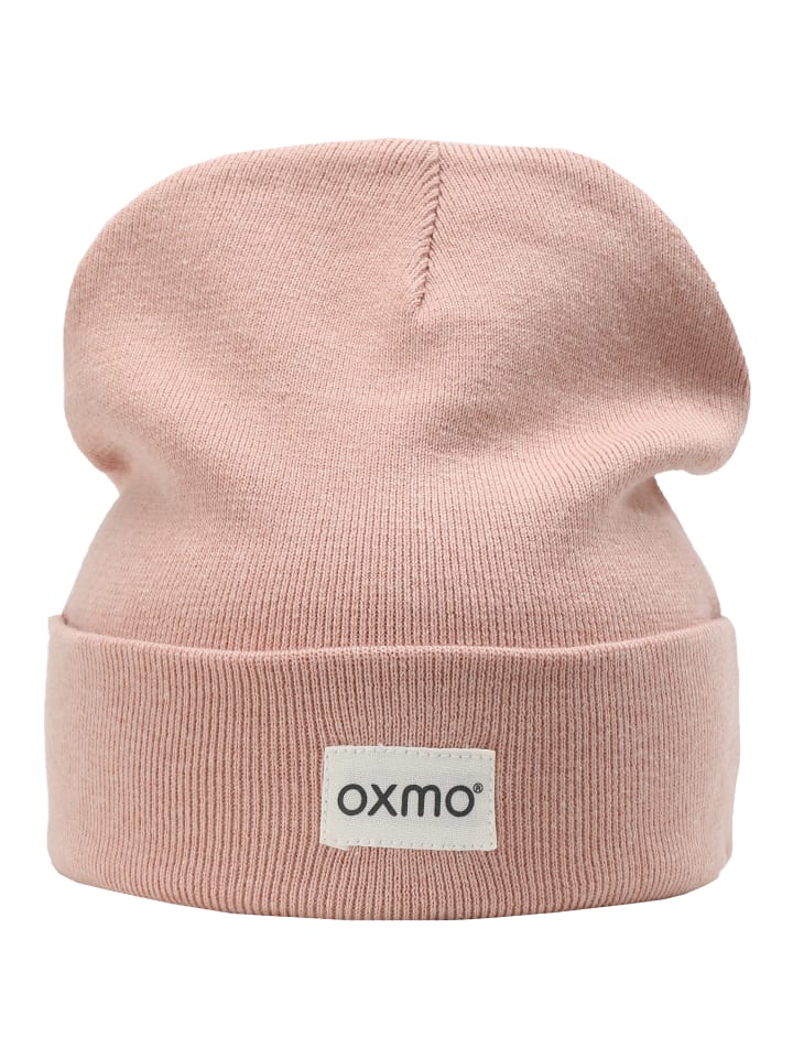 Oxmo Beanie OXBiene 21300548-ME Strickmütze mit Logobadge in Rosa günstig kaufen onesize