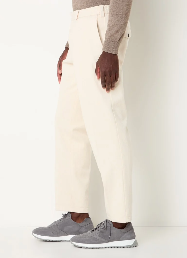 Pantaloni chino Profumo loose fit din bumbac