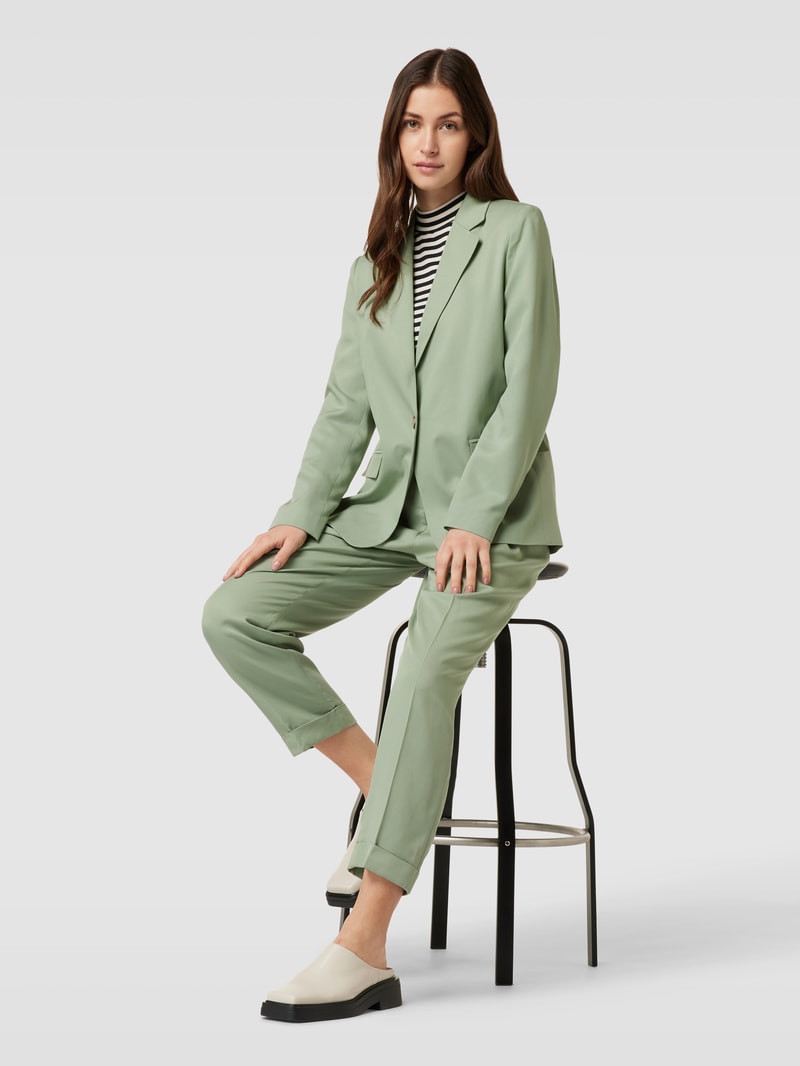 Blazer mit Pattentaschen in schilf