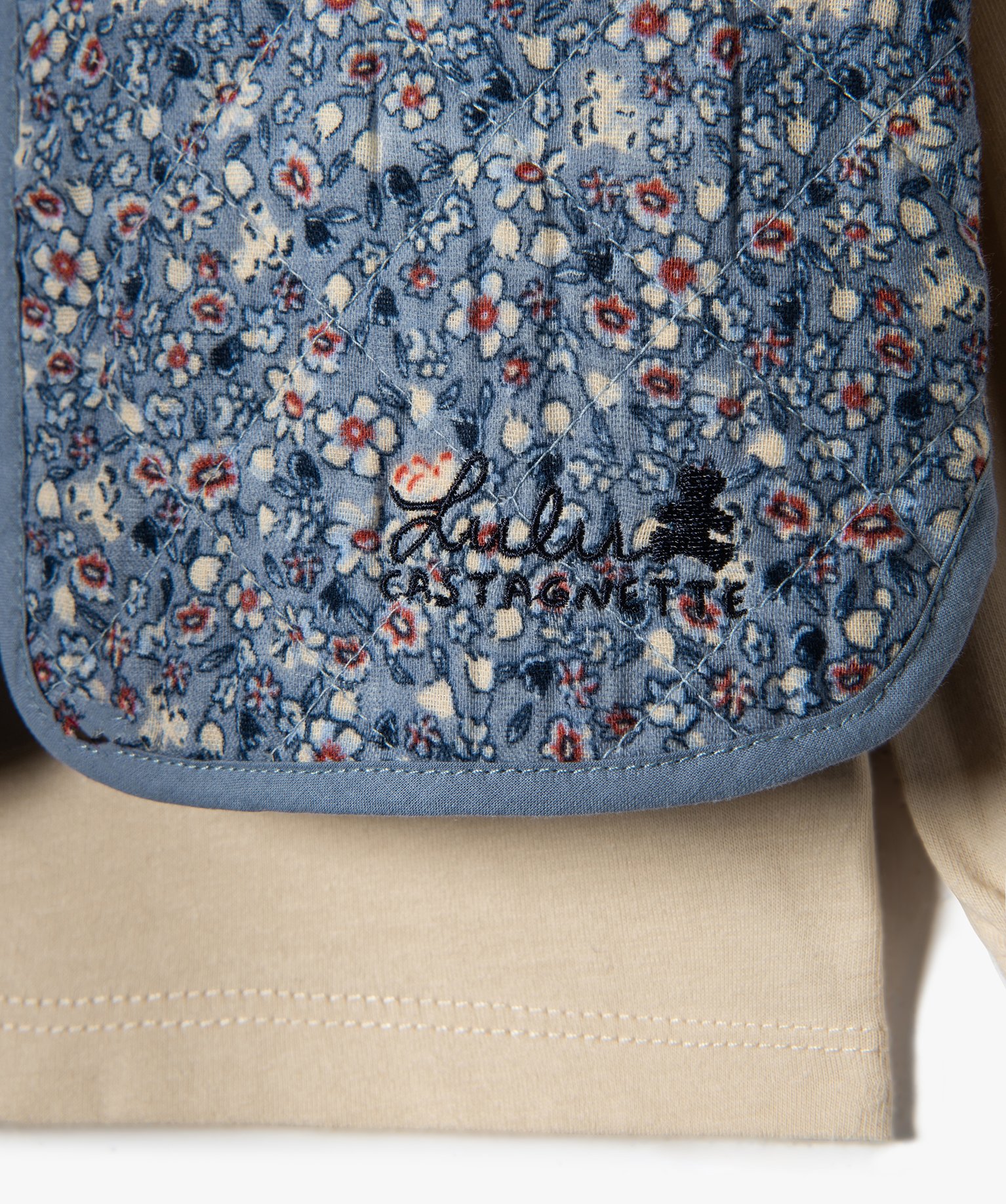 Ensemble bébé fille 3 pièces : tee-shirt + gilet + short ... marine | GEMO