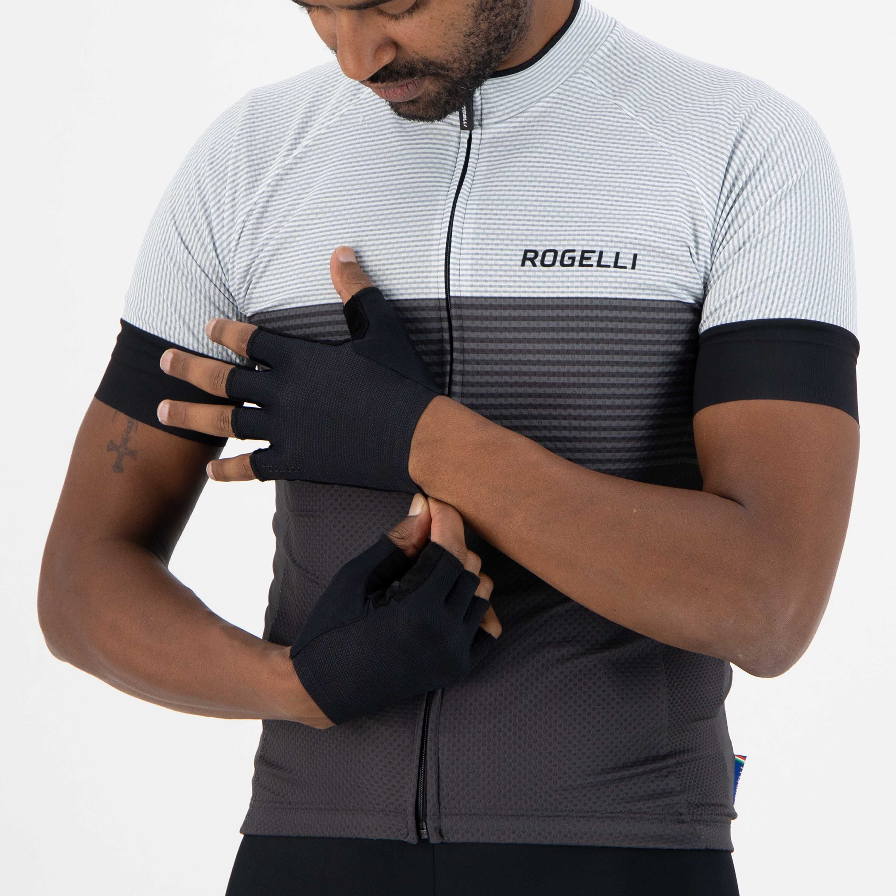 Rogelli Pure Schwarz Herren Fahrradhandschuhe