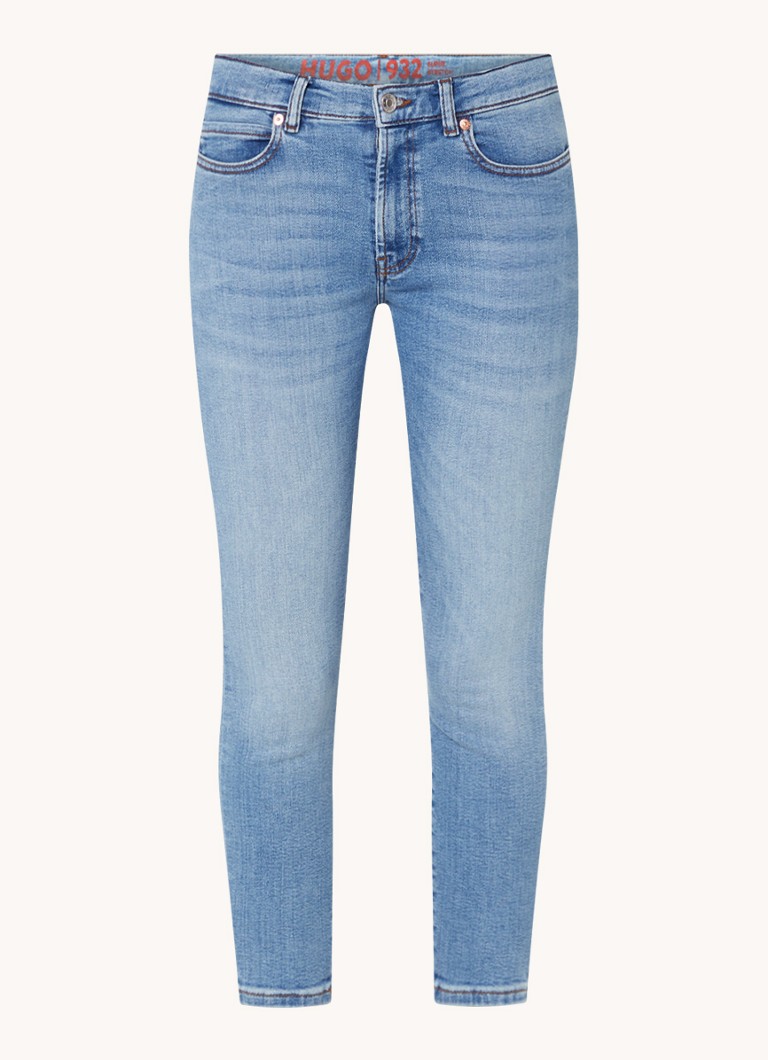 Blugi HUGO BOSS 932 cu talie medie, croială slim, spălare medie