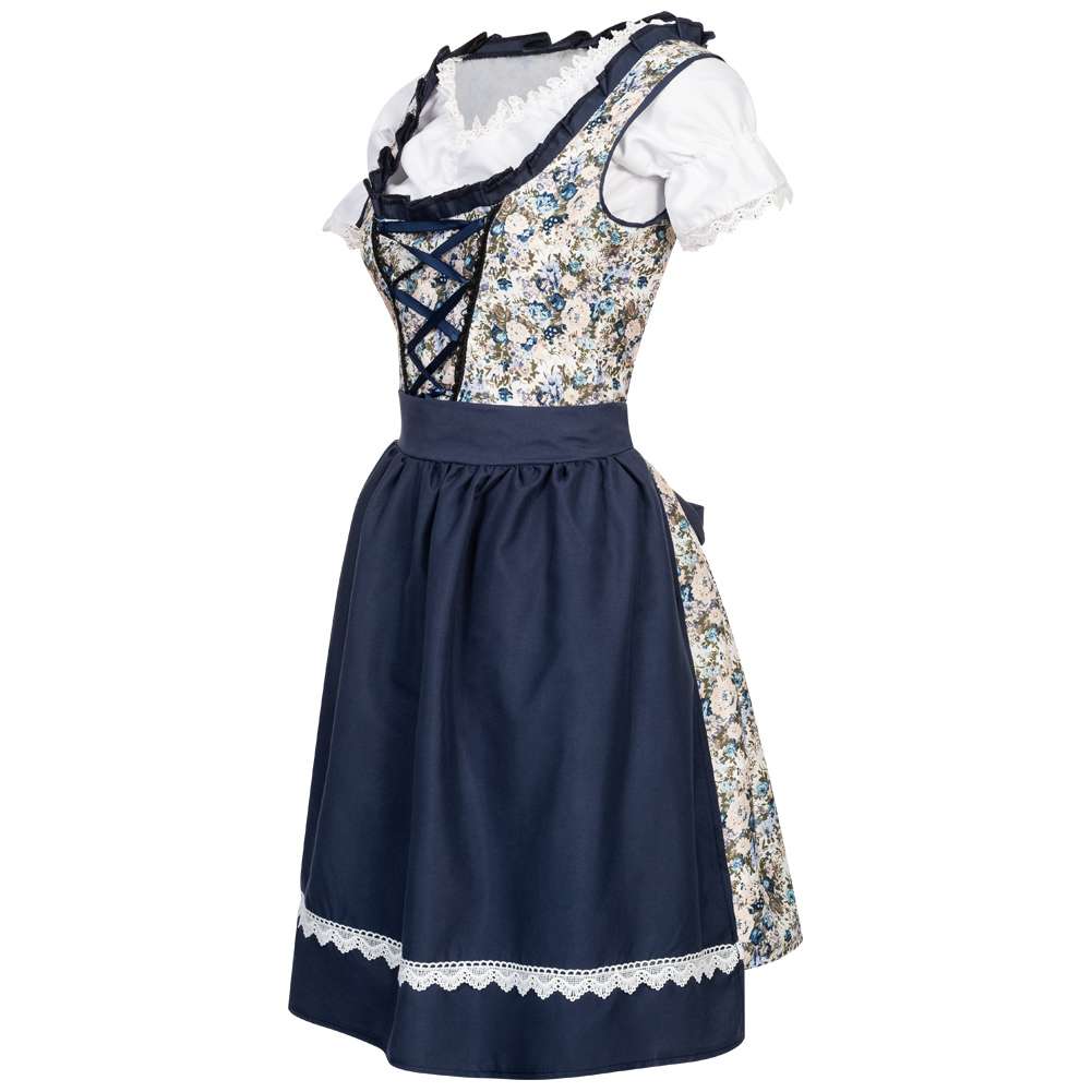 Dirndl Damen Oktoberfest-Kostüm MIESEPETER® blau
